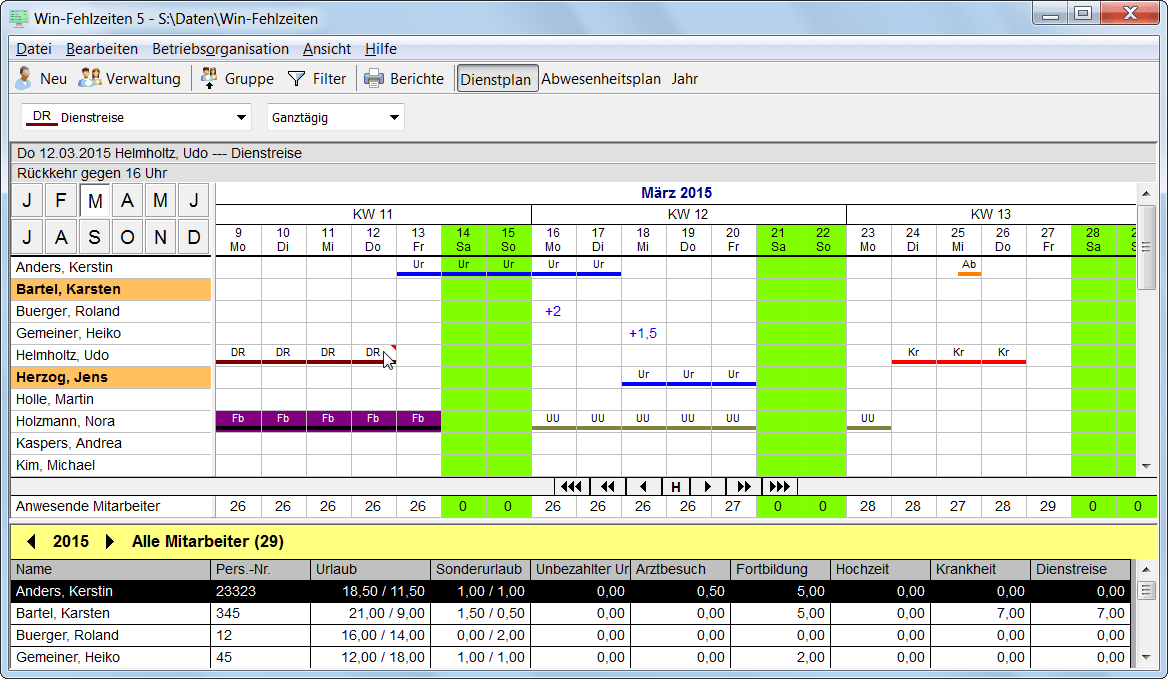 Programmfenster